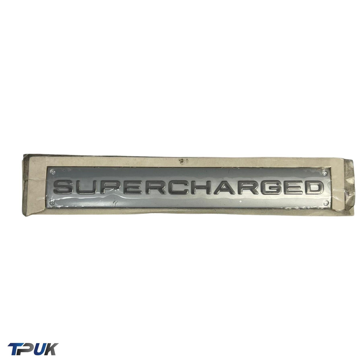 Supercharged Silver Badge For A Range Of Vehicles Fit Rear Tailgate Front Arch