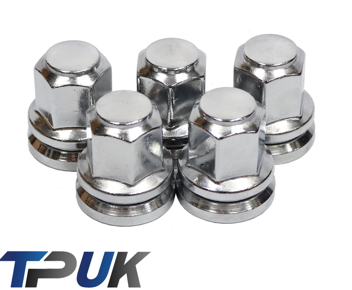 Ford Transit Set Of 5 Chrome Wheel Nuts Alloy Steel M14X2 Mk6 Mk7 2000 - 2014