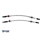 Needs More Pictures  If Re-Stocked Ford Transit Mk6 2000-2006 2.0 Fwd Diesel Gear Selector Cables Pair Grey Blue
