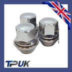 Wheel Nut Set Of 15 For Ford Transit Connect 1.5 1.6 2013 On Solid Chrome