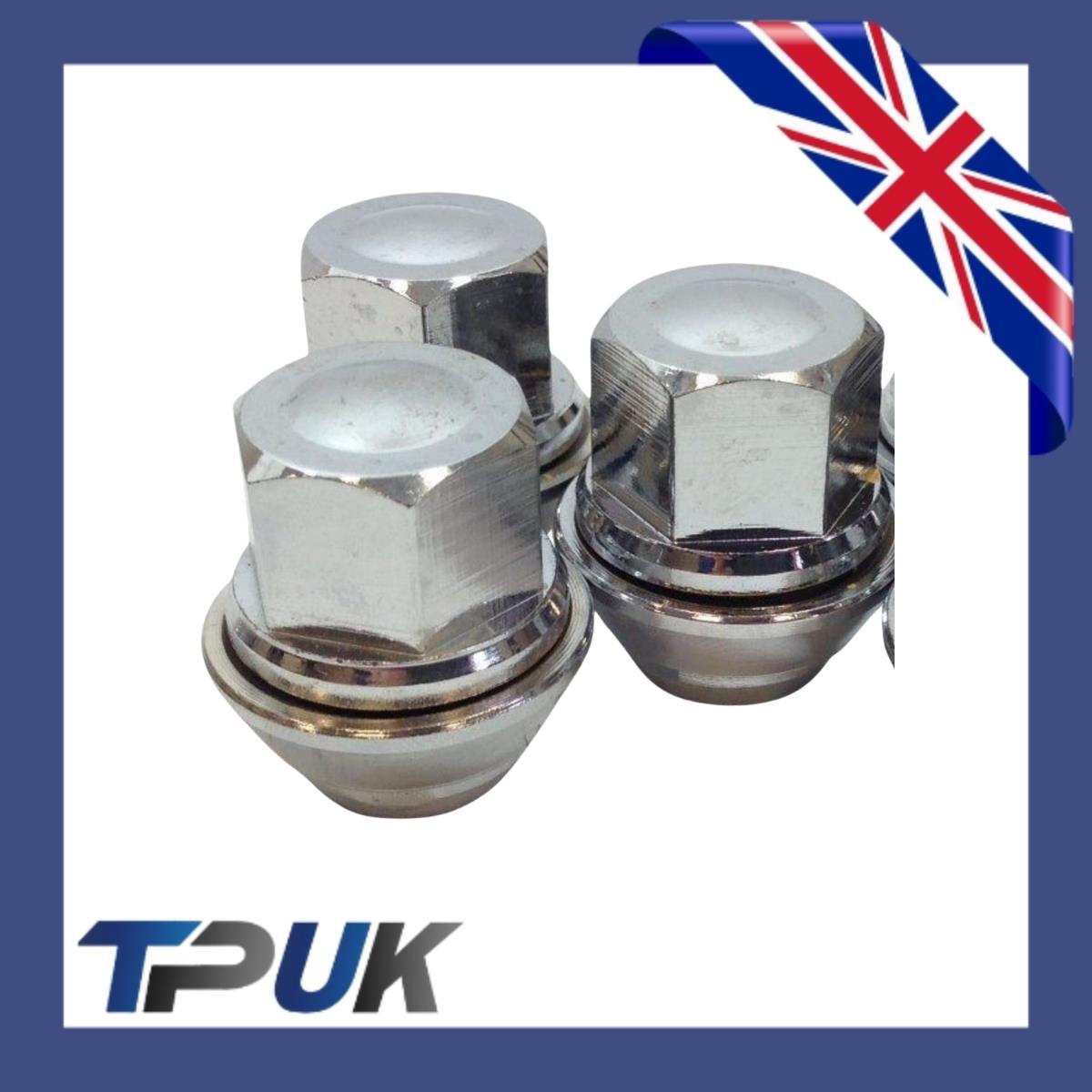 Wheel Nut Set Of 15 For Ford Transit Connect 1.5 1.6 2013 On Solid Chrome