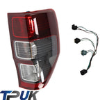 RIGHT BLACK REAR LIGHT LENS BULBS FOR FORD RANGER 2006-2019 OFF DRIVERS SIDE