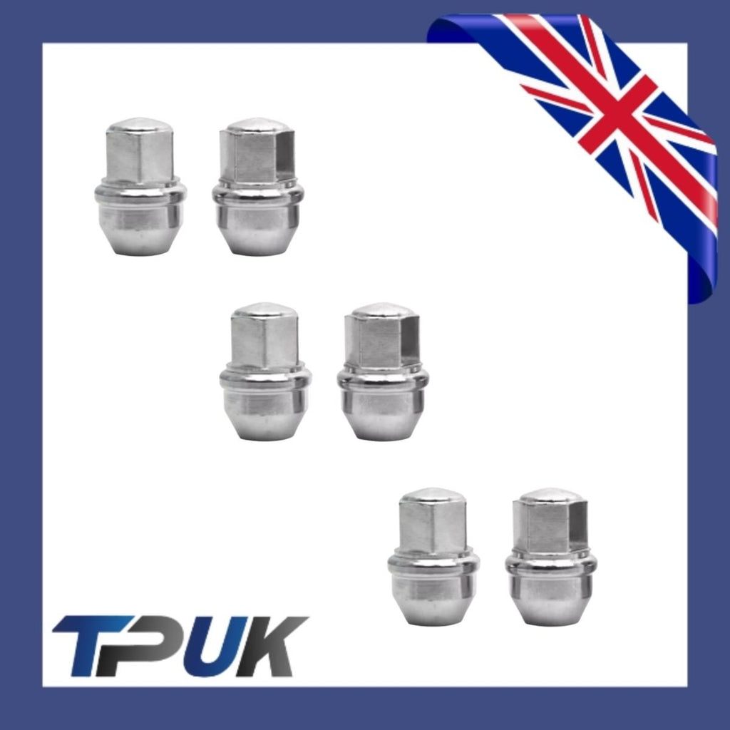 Ford Transit Mk8 Custom Set Of 5 Wheel Nuts Stainless Steel Cap 2012 On M14X1.5