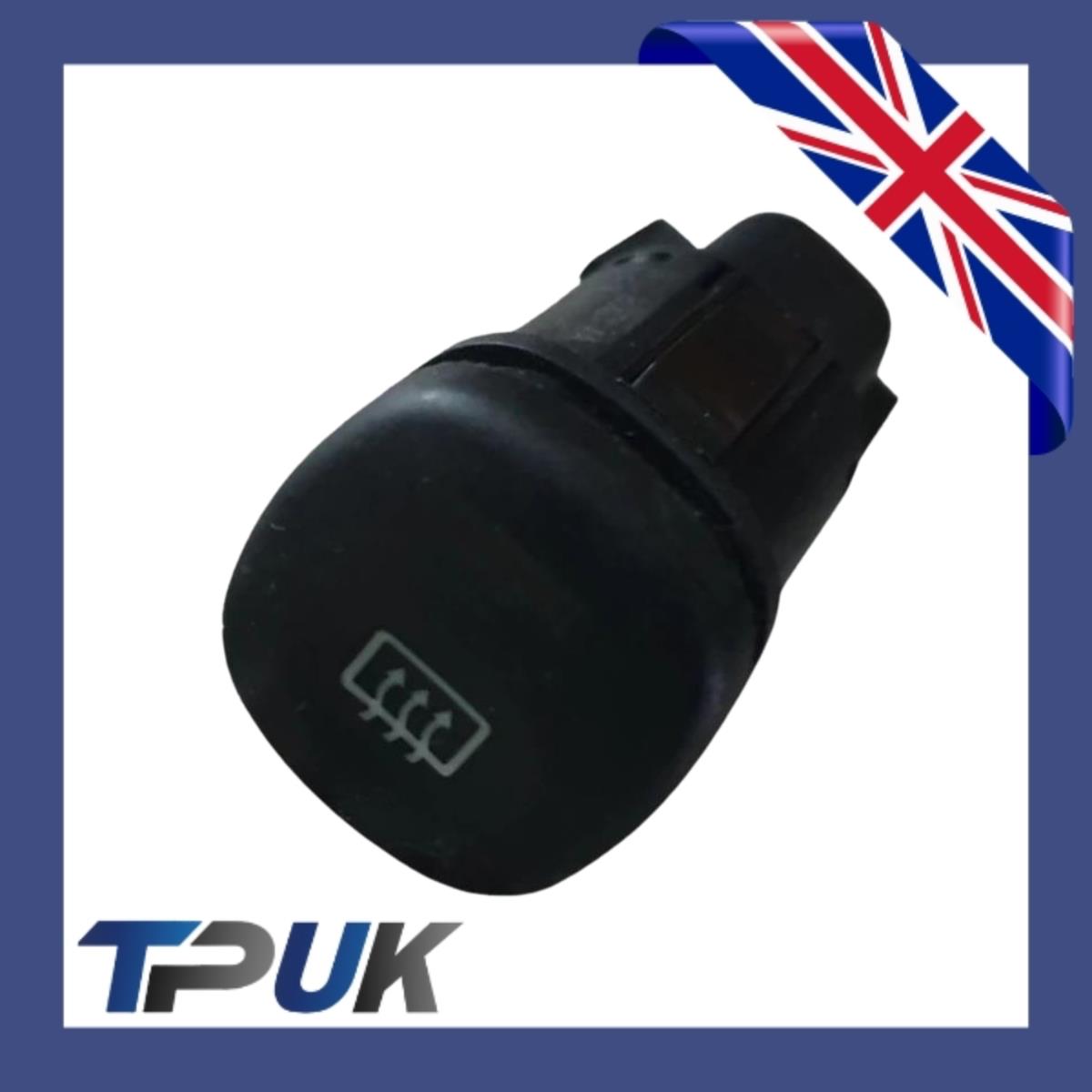 Heated Rear Window Demister Switch For Ford Fiesta Mk4 Mk5 1995-2002 5 Pin