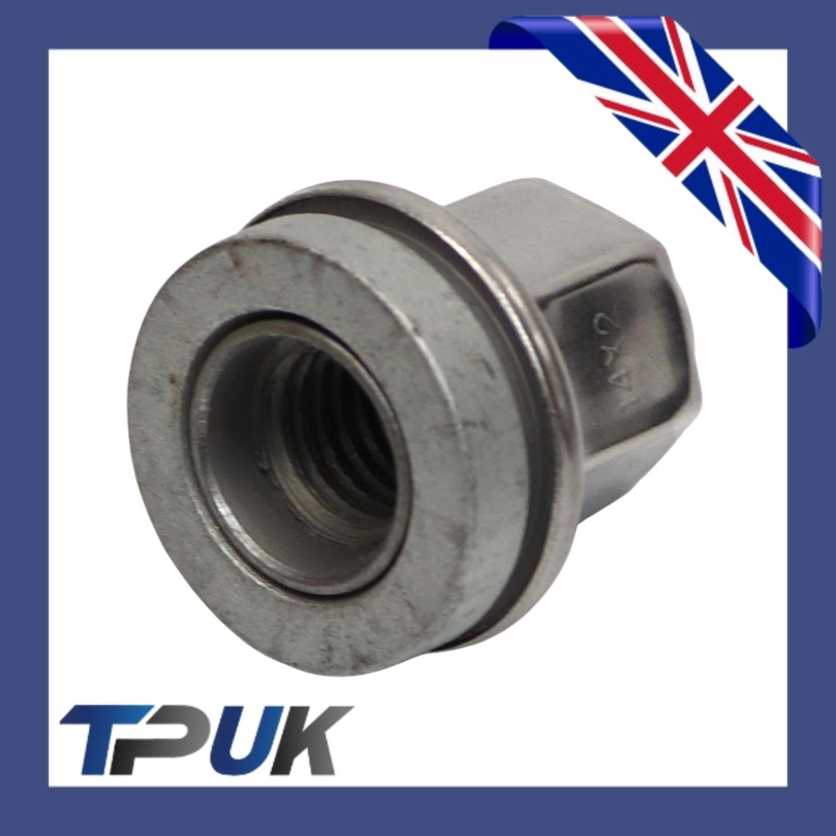 Ford Transit Wheel Nut Set 20 Stainless Steel Capped O.E M14X2 Mk6 Mk7 2000-2014