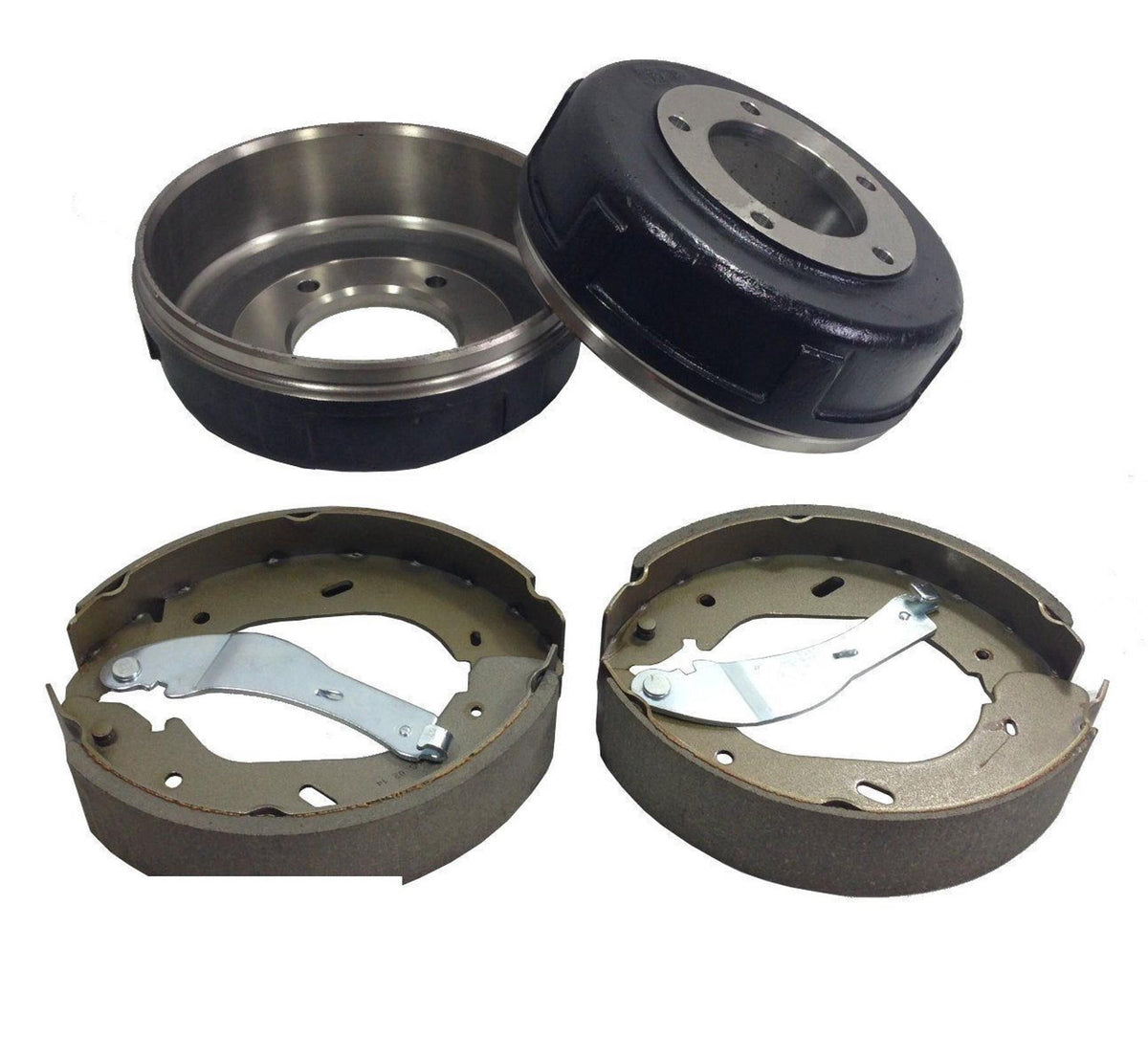 Ford Transit 2.4 Rwd Rear Brake Drum And Shoe Set Mk6 2000 - 2006 Both Wheels