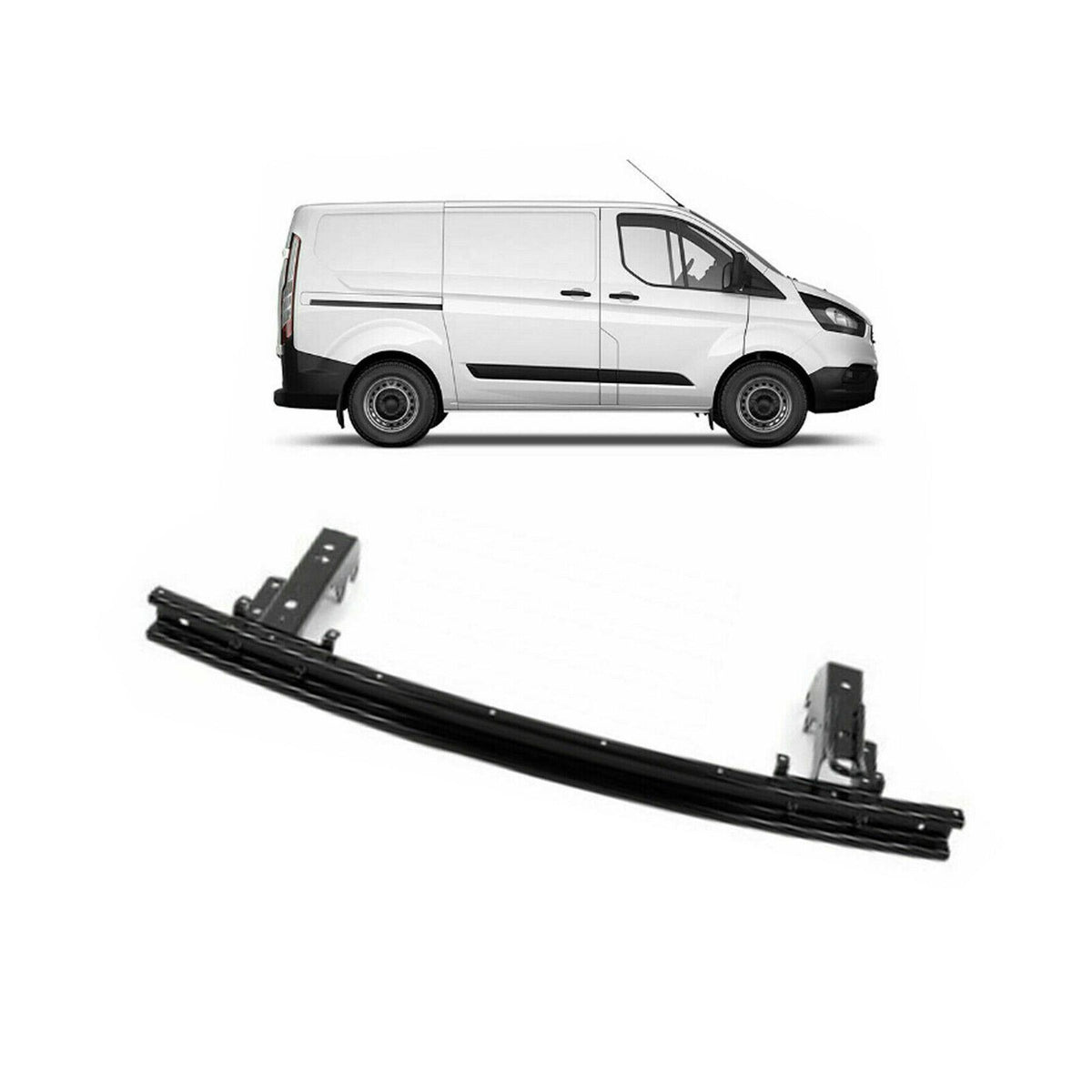 Rear Crash Reinforcement Bar Bumper Mount For Ford Transit Custom 2012> 2367075