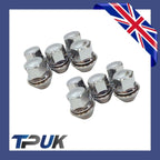 Wheel Nut Set Of 10 For Ford Transit Connect 1.5 1.6 2013 On Solid Chrome