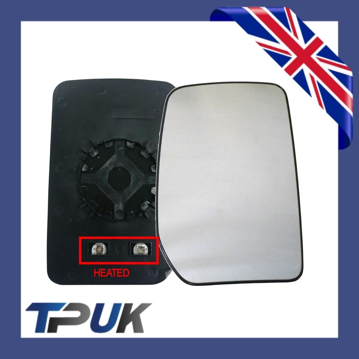 Ford Transit Mk6 Mk7 Right Hand Heated Electric Mirror Glass 2000 - 2014