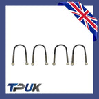 Ford Transit Mk7 Mk8 Set 4 U Bolt & Locknuts 3 4 5 Leaf Spring 75Mm Wide