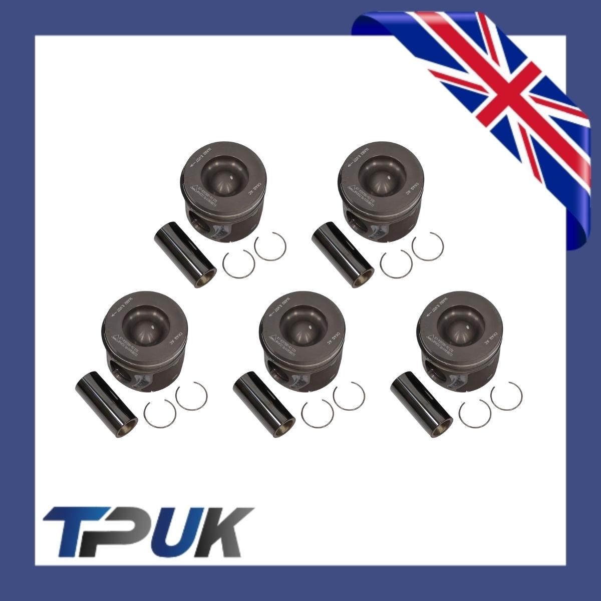 Set of 5 Pistons For Ranger 3.2 4.0 2011 On With Rings Pin 0.50 Oversize 72768