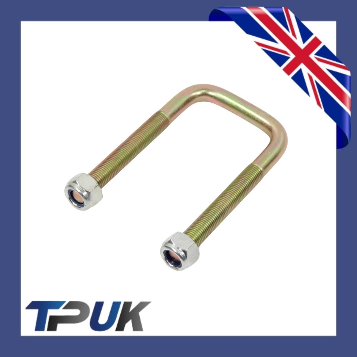 4 Leaf Spring U Bolts Ford Transit Mk4 Mk5 Mk6 1985-2006 Fits 1 To 3 Leaf Set