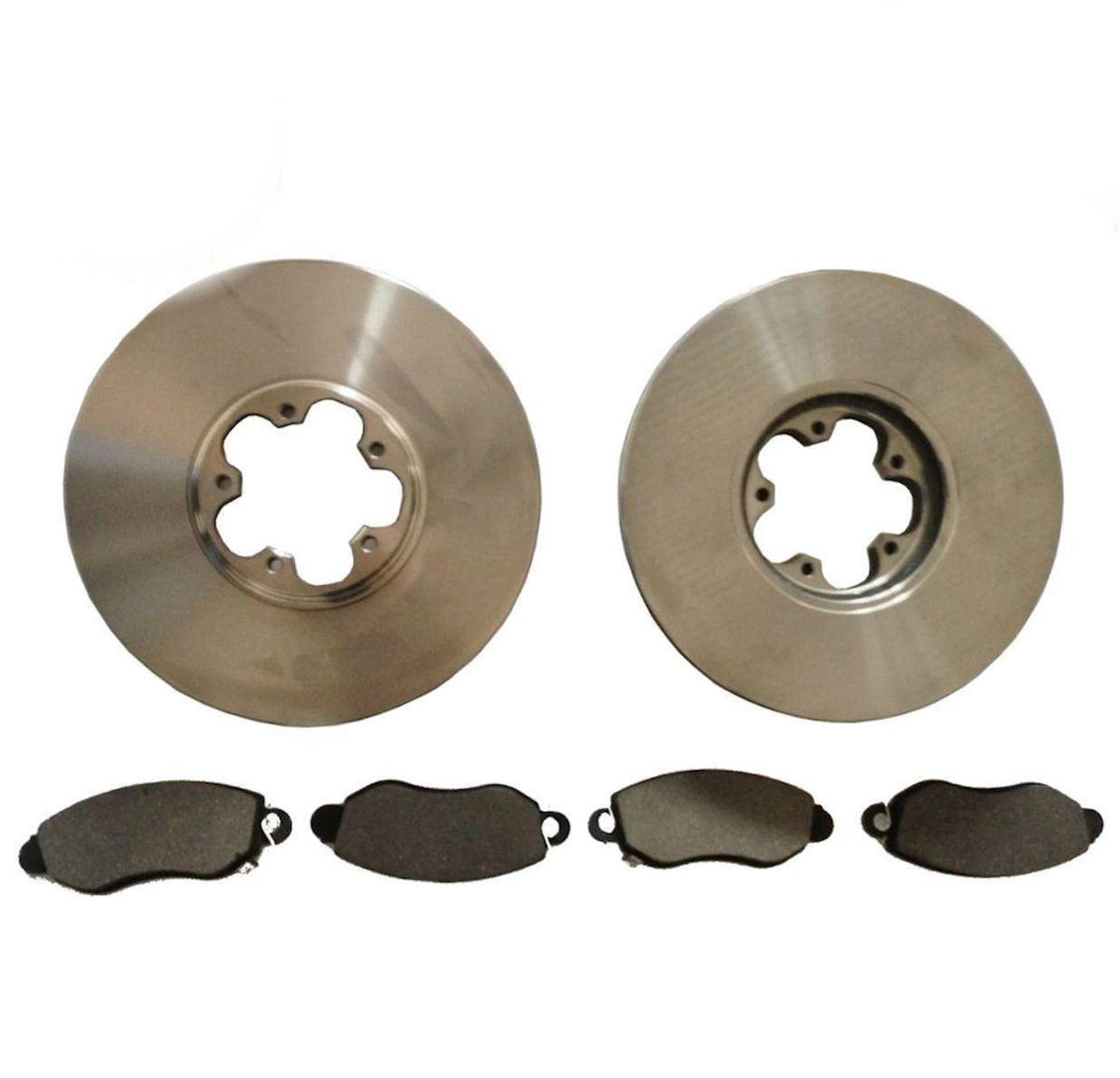 Ford Transit Mk6 2.4 Rwd Front Brake Pads And Discs 2000 To 2006 Full Set 294mm