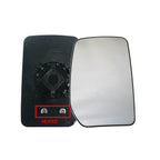 Ford Transit Mk6 Mk7 Right Hand Heated Electric Mirror Glass 2000 - 2014