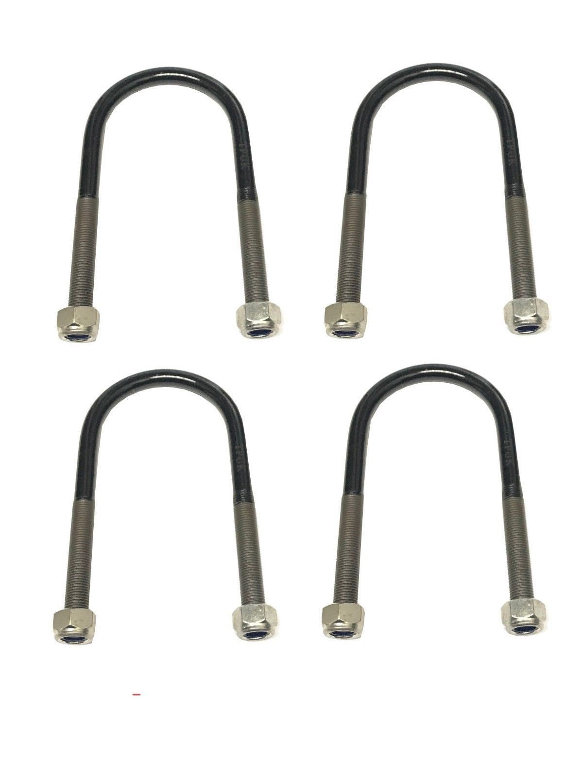 Ford Transit Mk7 Mk8 Set 4 U Bolt & Locknuts 3 4 5 Leaf Spring 75Mm Wide