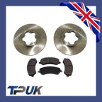 Front Brake Pads Discs For Ford Transit Mk7 2006 On 2.4 Rwd 1721087