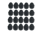 Brand New Transit Mk8 Custom 2014 On Black Wheel Nut Covers Set Of 20