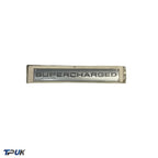 Supercharged Silver Badge For A Range Of Vehicles Fit Rear Tailgate Front Arch