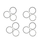 Piston Ring Set Fits Ford Transit Mk6 2.4 2000-2006 Per 4 2S7Q6148A2B 0611350500