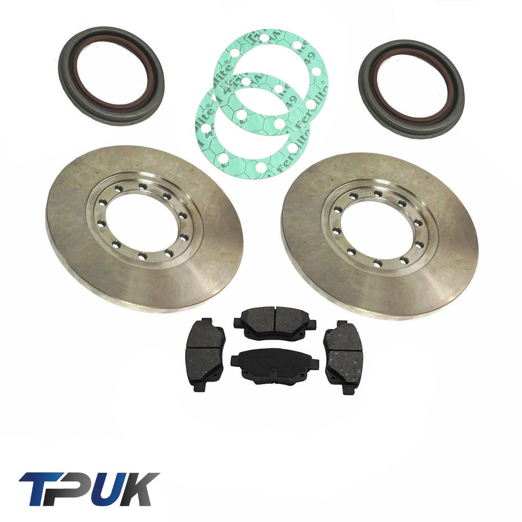 Ford Transit Mk7 2.2 2.4 Rwd Rear Brake Discs Pads Hub Seals Gasket Twin Wheel