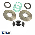 Ford Transit Mk7 2.2 2.4 Rwd Rear Brake Discs Pads Hub Seals Gasket Twin Wheel