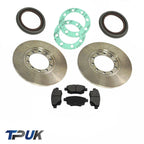 Ford Transit Mk7 2.2 2.4 Rwd Rear Brake Discs Pads Hub Seals Gasket Twin Wheel