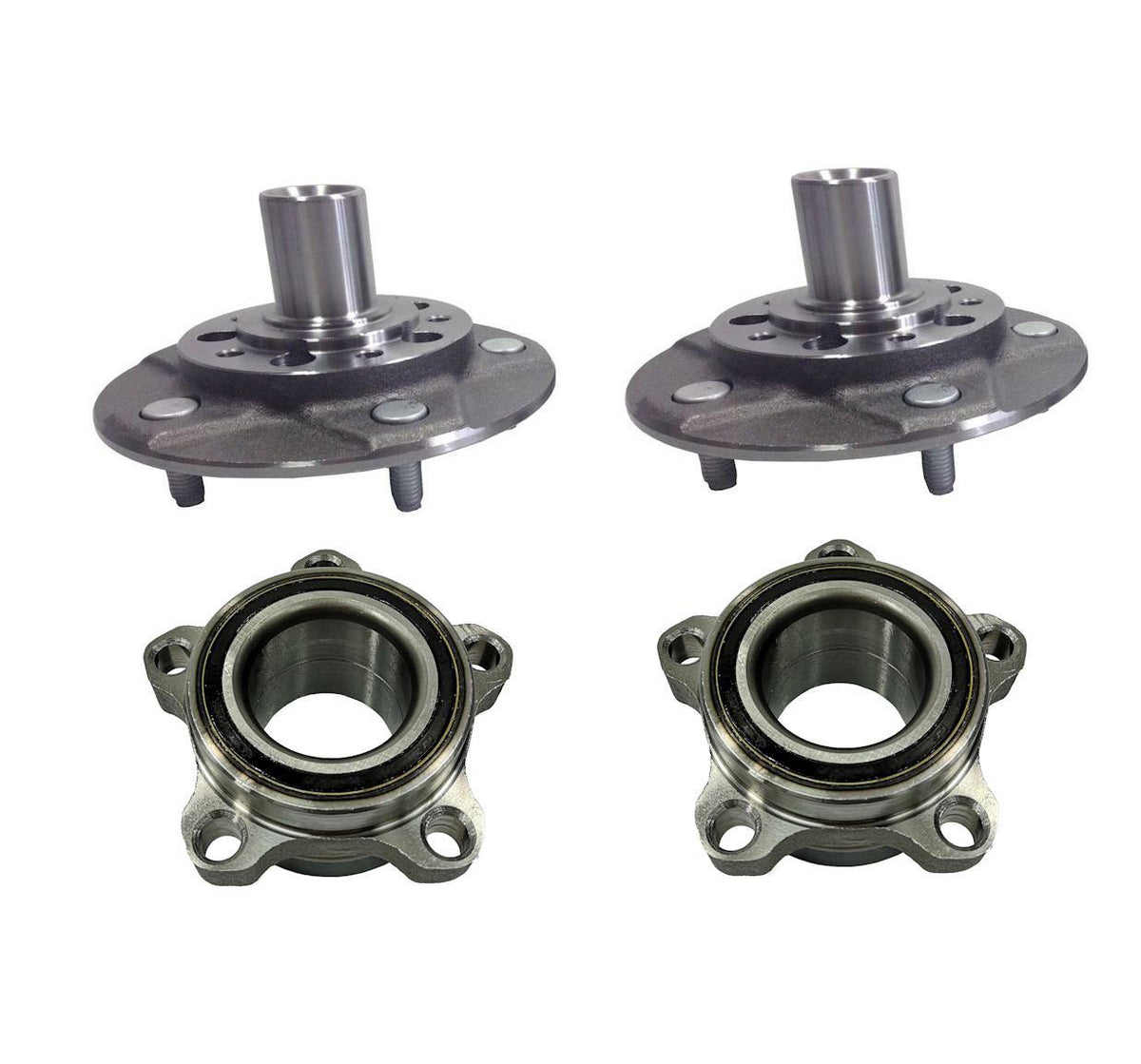 Pair Of Front Wheel Hub + Bearing Ford Transit Mk6 2000-2006 Single Rear Wheel
