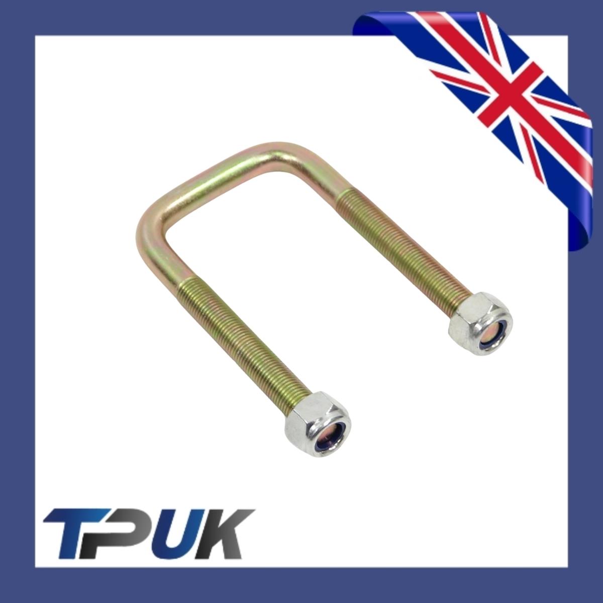 2 Leaf Spring U Bolts Ford Transit Mk4 Mk5 Mk6 1985-2000 Fits 1 To 3 Leaf Pair