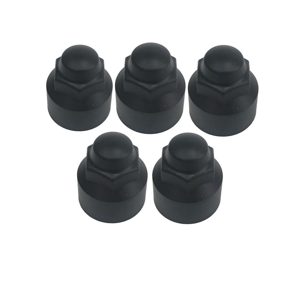Brand New Transit Mk8 Custom 2014 On Black Wheel Nut Covers Set Of 5