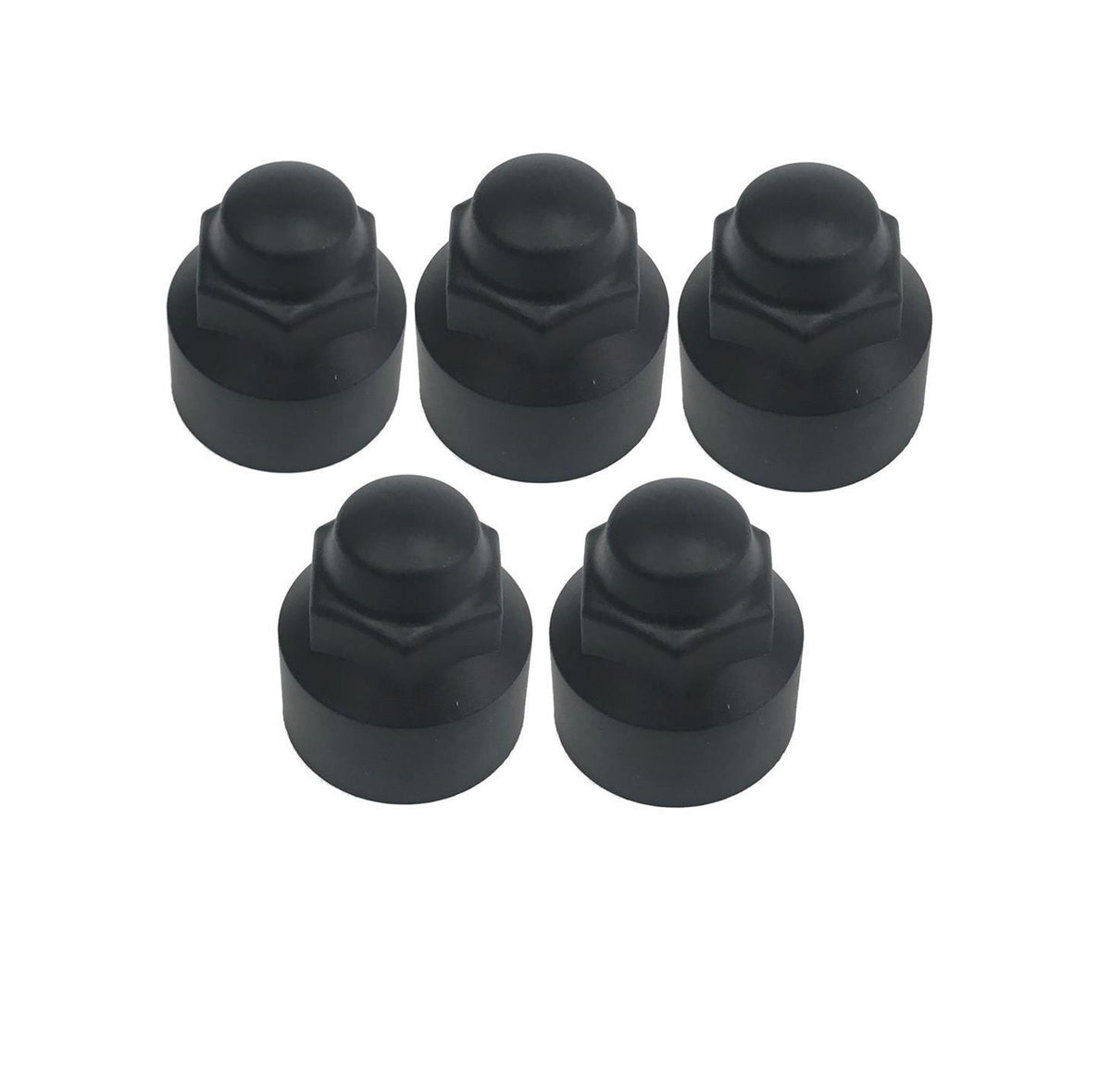 Brand New Transit Mk8 Custom 2014 On Black Wheel Nut Covers Set Of 5