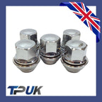 Wheel Nut Set Of 5 For Ford Scorpio 2.0 2.3 2.5 2.9 1994-1998 Solid Chrome