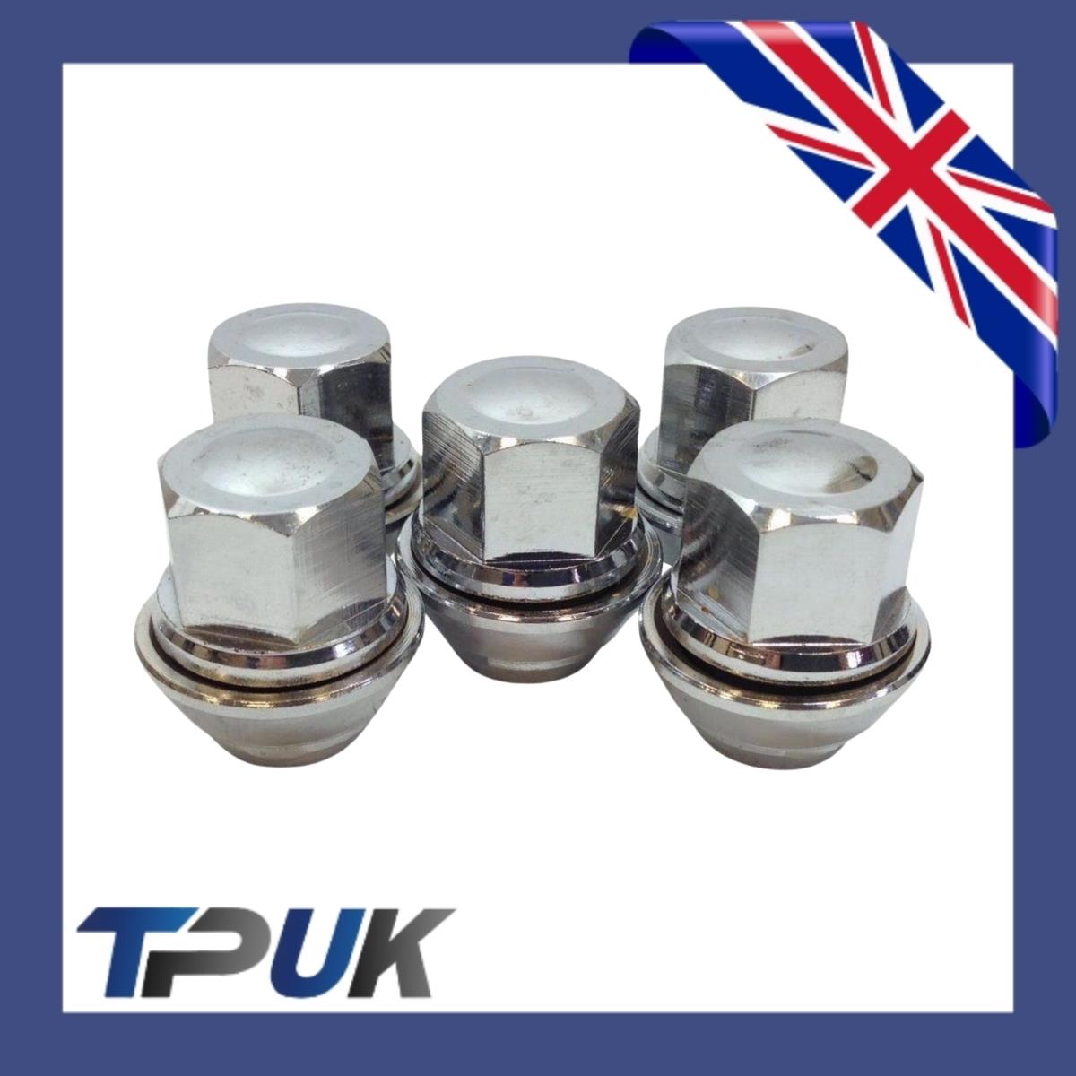 Wheel Nut Set Of 5 For Ford Scorpio 2.0 2.3 2.5 2.9 1994-1998 Solid Chrome