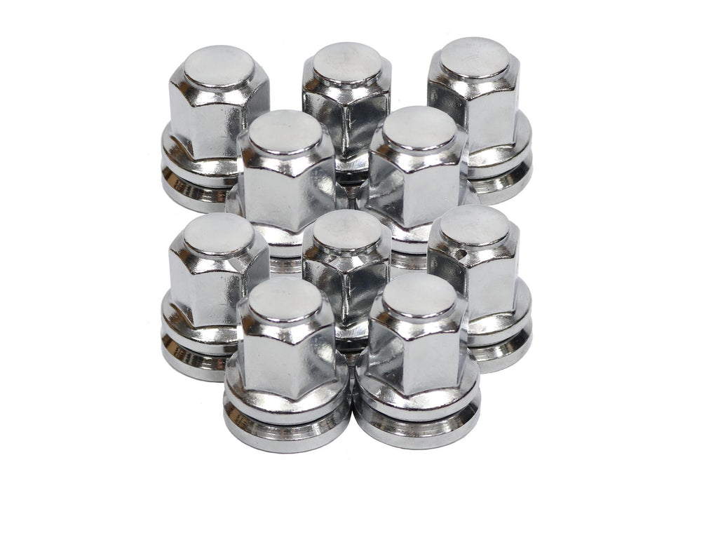 Ford Transit Set Of 10 Chrome Wheel Nuts Alloy Steel M14X2 Mk6 Mk7 2000 - 2014