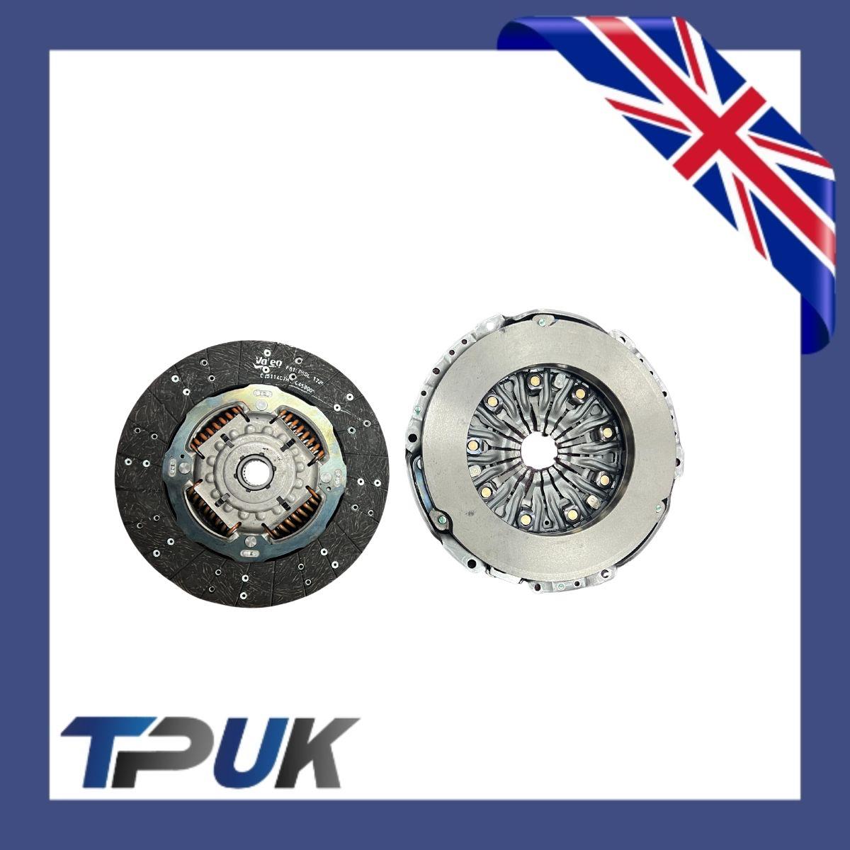 2 Piece Valeo Clutch Kit For Ford Transit Mk8 2.0 Rwd 2016 on For Solid Flywheel