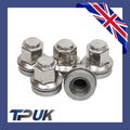 Ford Transit Wheel Nuts Set 5 Stainless Steel Capped O.E M14X2 Mk6 Mk7 2000-2014