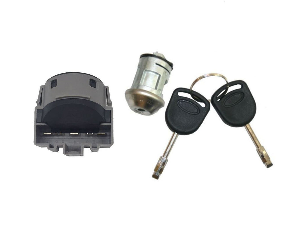 Ignition Switch And Barrel + 2 Keys Ford Fiesta Fusion Cmax Bmax Transit New