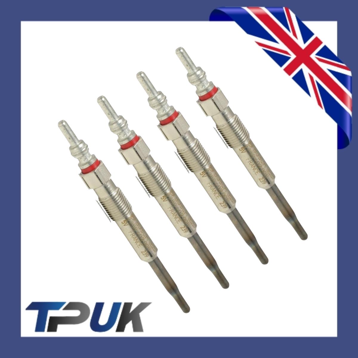 Glow Plug Set For Ford Transit Custom Mk8 2.0 Ecoblue Engines 2016 On Set Of 4