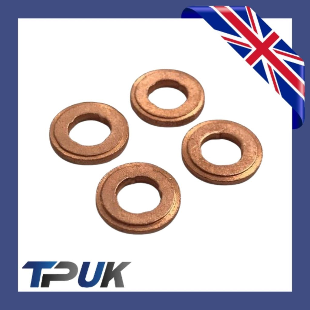 Injector Copper Washers Set Of 4 Fits Ford Transit Mk8 Custom 12 On 2.2 Fwd Rwd