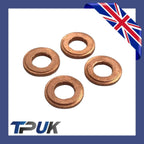 Injector Copper Washers Set Of 4 Fits Ford Transit Mk8 Custom 12 On 2.2 Fwd Rwd