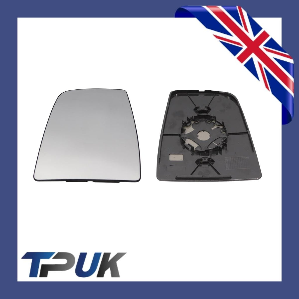 Ford Transit Mk8 2014 On Left Passengers Upper Wing Mirror Glass + Back Plate