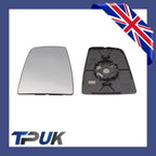 Ford Transit Mk8 2014 On Left Passengers Upper Wing Mirror Glass + Back Plate