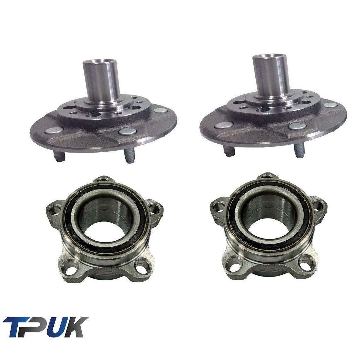 Pair Of Front Wheel Hub + Bearing Ford Transit Mk6 2000-2006 Single Rear Wheel