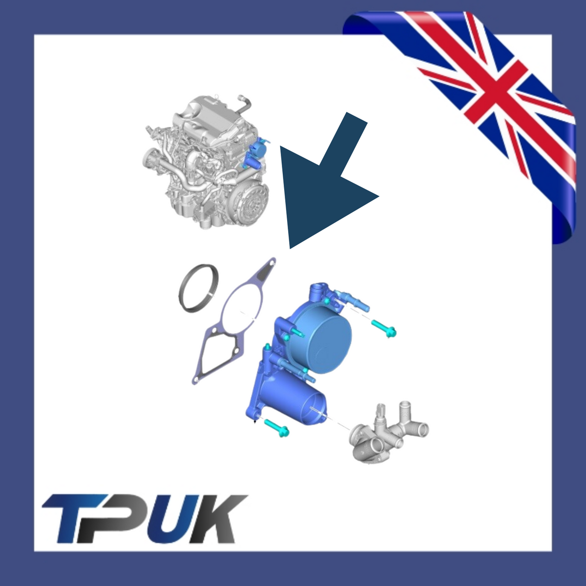 Vacuum Pump Gasket Seal For Ford Transit Mk6 Mk7 Mk8 Custom Relay Boxer 2.0 2.2 1731754