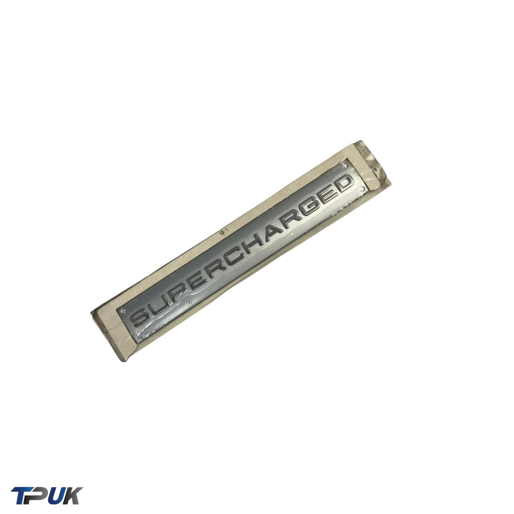 Supercharged Silver Badge For A Range Of Vehicles Fit Rear Tailgate Front Arch