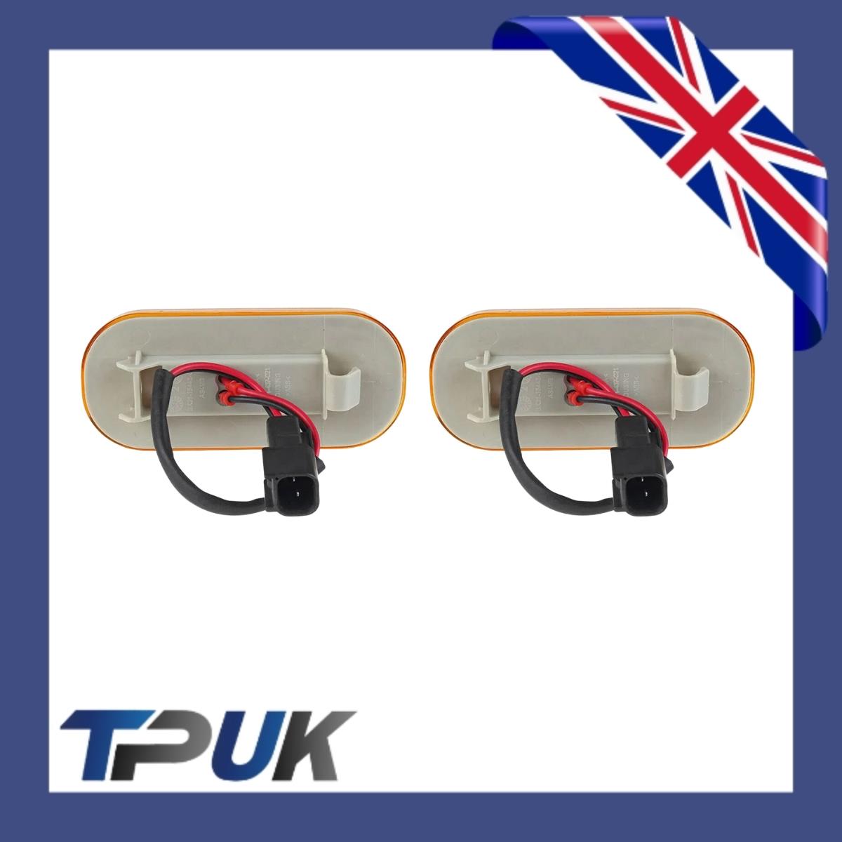 Ford Transit 2014 On Mk8 Side Marker Light Lamp Lens Pair (2) New 2.2 2.0