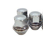 Wheel Nut Set Of 20 For Ford Transit Connect 1.5 1.6 2013 On Solid Chrome