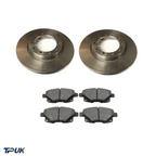 Rear Brake Discs Pads For Transit 2.3 Rwd Petrol Mk7 Tdci 2007 On 1488311