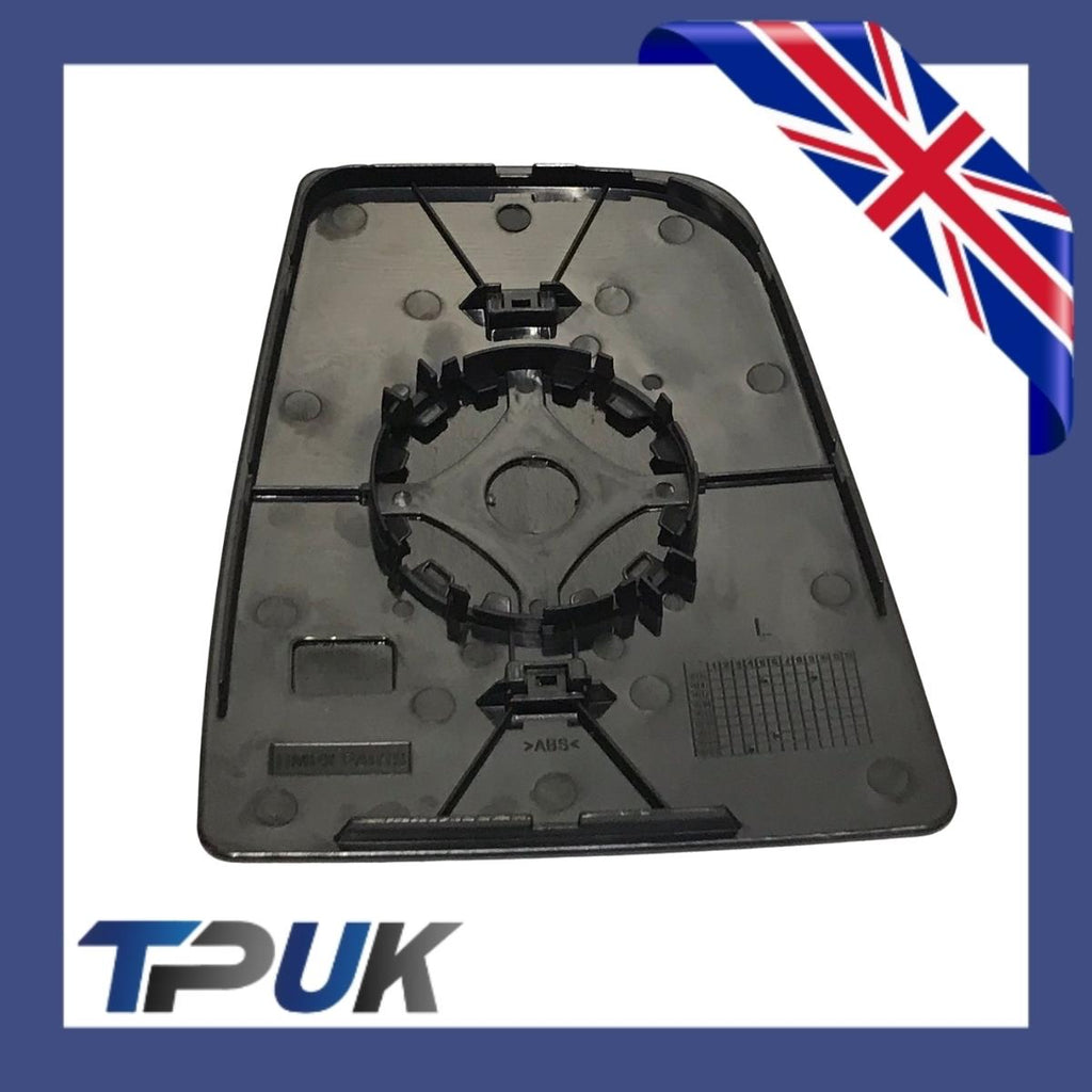 Ford Transit Mk8 2014 On Left Passengers Upper Wing Mirror Glass + Back Plate