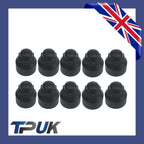 Brand New Transit Mk8 Custom 2014 On Black Wheel Nut Covers Set Of 10