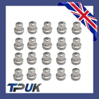 Ford Transit Wheel Nut Set 20 Stainless Steel Capped O.E M14X2 Mk6 Mk7 2000-2014